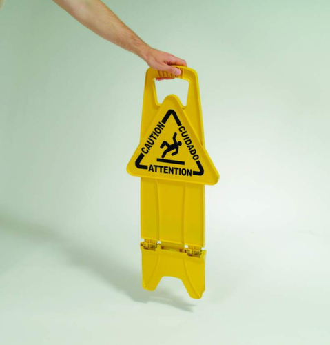 Rubbermaid Waarschuwing combinatie teken "gevaar voor uitglijden, vloeropsteller