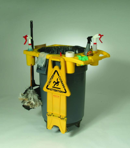 Rubbermaid Waarschuwing combinatie teken "gevaar voor uitglijden, vloeropsteller