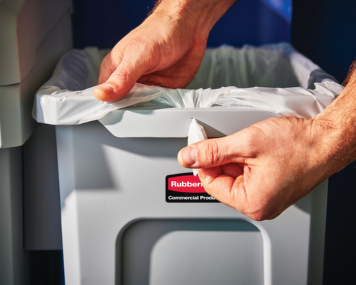 Rubbermaid afvalbak Slim Jim® Starter, 87 l, grijs