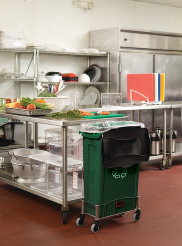 Rubbermaid Scharnierdeksel Slim Jim® voor afvalverzamelaar, zwart