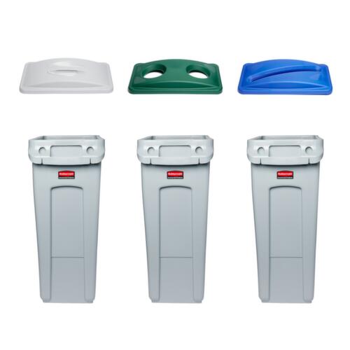 Rubbermaid Deksel Slim Jim® met greep voor afvalverzamelaar, grijs