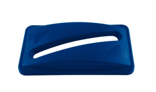 Rubbermaid Oplegdeksel voor papier Slim Jim® voor afvalverzamelaar, blauw