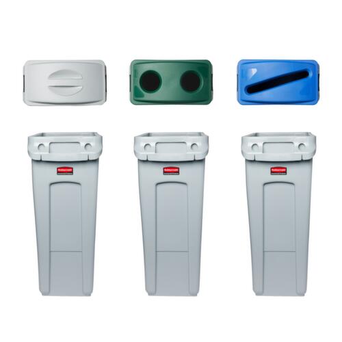 Rubbermaid Oplegdeksel voor papier Slim Jim® voor afvalverzamelaar, blauw