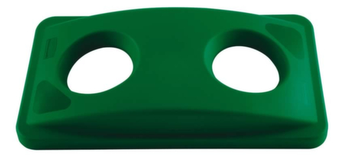 Rubbermaid Deksel Slim Jim® voor flesseninworp voor afvalverzamelaar, groen