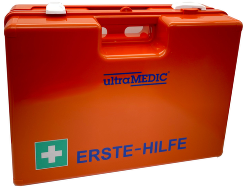 ultraMEDIC EHBO-koffer Super met wandhouder, vulling conform DIN 13169