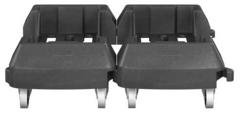 Rubbermaid Transportwagen SlimJim voor afvalverzamelaar, voor 60 - 87 l bak, polyethyleen zwart