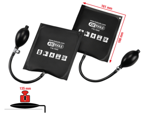 Drukkussen set met handpomp