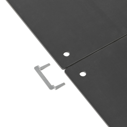 Verbindingsstuk voor vloerbeschermingsmat, zilverkleurig