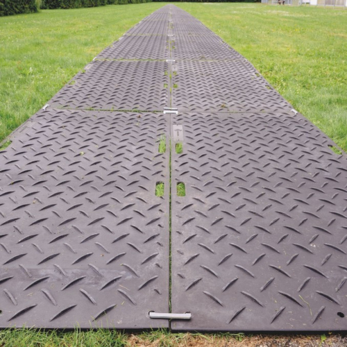 Verbindingsstuk voor vloerbeschermingsmat, zilverkleurig