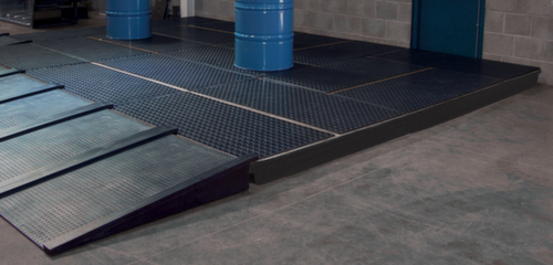 Lacont Oprijplaat voor PE-opvangbak, breedte 810 mm