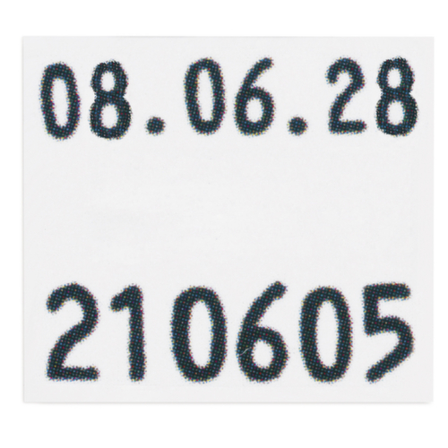 permanent klevende etiketten