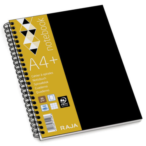 Spiraalblok Premium 230 x 297 mm geruit 5 x 5 mm Raja