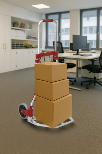 UDOBÄR in-/uitklapbare aluminium zakkensteekwagen, draagvermogen 100 kg, massief rubber banden