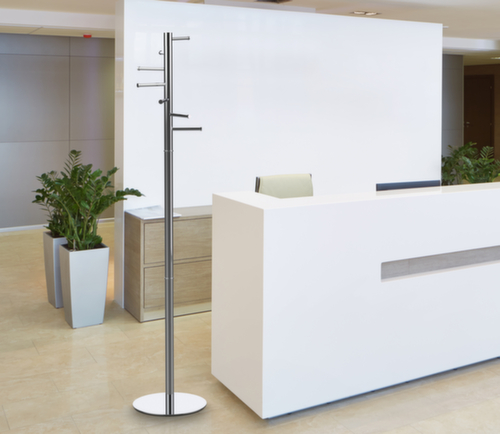 MAUL Staande kapstok MAULcaurus, met 7 haken, chroom