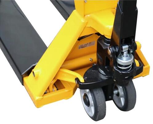 Vorkhefwagen met weegsysteem Eco, 2000 kg draagvermogen, massief rubber/polyurethaan