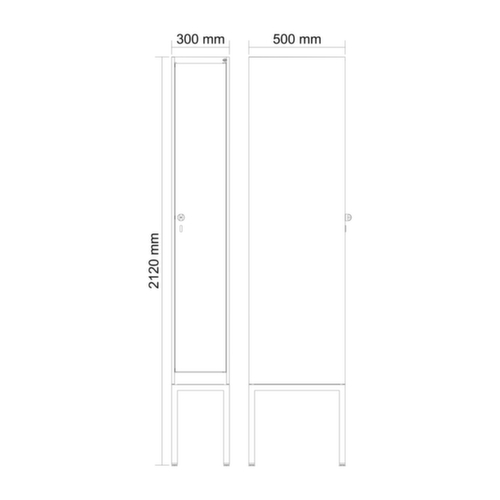 C+P Locker Evolo PLUS met frame