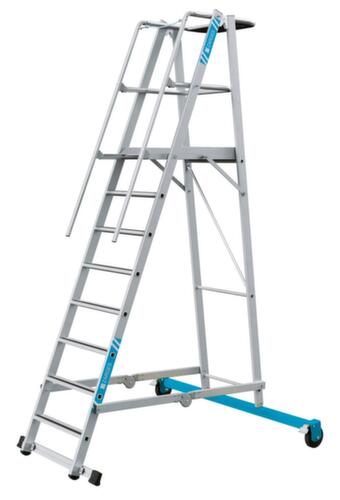 ZARGES Platformladder ZAP Safemaster Plus S verrijd- en inklapbaar met ligger