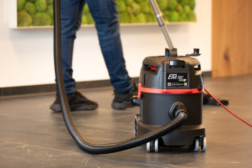 Extra stille droogzuiger ERA TEC met USB-aansluiting en vak voor reservezakken