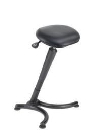 meychair Staande hulp Futura Professional met schuine kolom, zithoogte 620 - 830 mm, zitting zwart