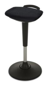 Lotz Multibeweegbare stahulp, zithoogte 600 - 860 mm, zitting zwart