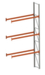 META Palletstelling MULTIPAL voor 8 pallets, 2785 mm breed, 4 opslagniveaus