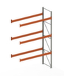 META Palletstelling MULTIPAL voor 12 pallets, 2785 mm breed, 4 opslagniveaus