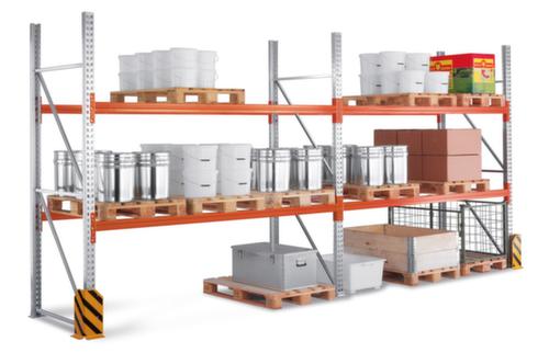 META Palletstelling MULTIPAL voor 18 pallets, 5655 mm breed, 3 opslagniveaus