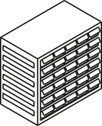 Treston Transparante magazijnbak voor magazijnstandaard