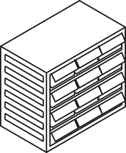Treston Transparante magazijnbak voor magazijnstandaard