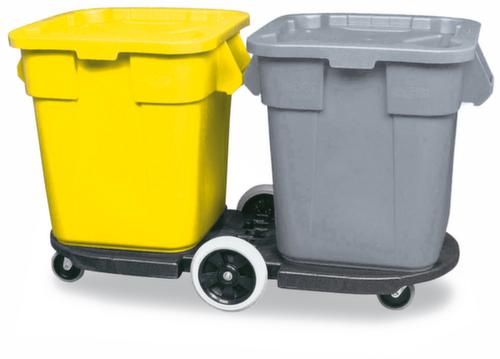 Rubbermaid Tandemchassis voor 2 recyclebare materiaalcontainers, voor 75 - 208 l bak