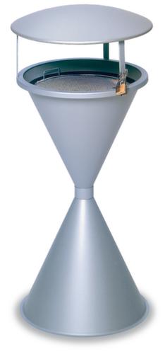 Staande asbak met overkapping