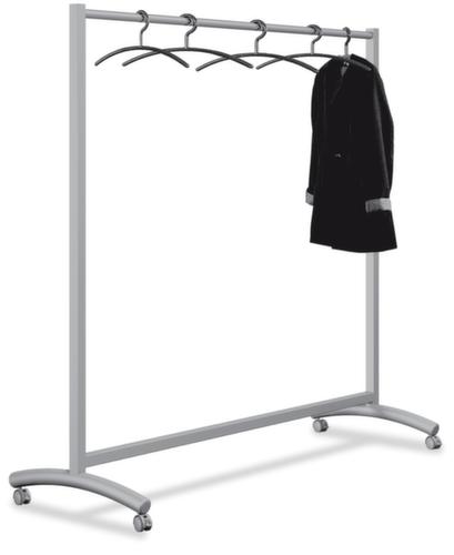 Verrijdbaar garderoberek Event, RAL9006 blank aluminiumkleurig