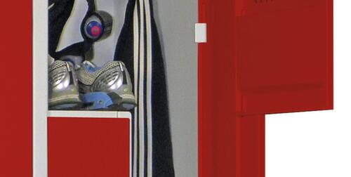 PAVOY Z-garderobekast Basis lichtgrijs met 2 vakken