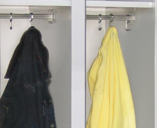 PAVOY Z-garderobekast Basis lichtgrijs met 2 vakken