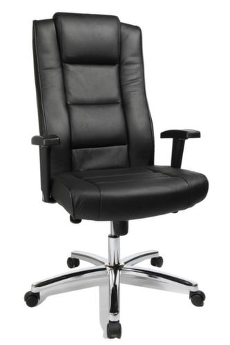 Topstar Draaistoel Chairman 10, bekleding leer, zwart