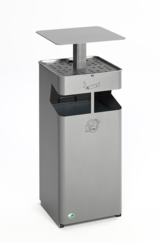 Combi-asbak met overkapping