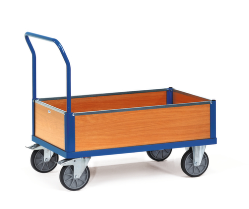 fetra Opklapbare trolley MULTIVARIO met verwijderbare wanden, draagvermogen 500 kg, laadvlak lengte x breedte 1000 x 600 mm