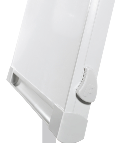 Franken verrijdbare flipover PRO Deluxe Mobil met 2 papieren houders, hoogte 1820 - 2000 mm