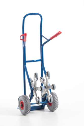Rollcart 5-ster trappensteekwagen, draagvermogen 150 kg, breedte schep 300 mm, lucht-banden