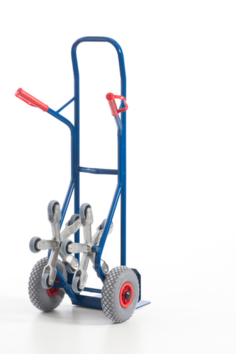Rollcart 5-ster trappensteekwagen, draagvermogen 150 kg, breedte schep 300 mm, lucht-banden