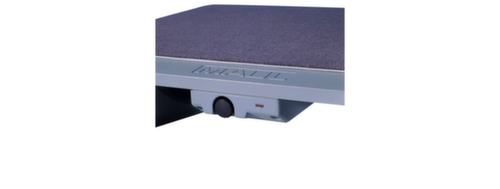 Verwarmde voetsteun met tapijt