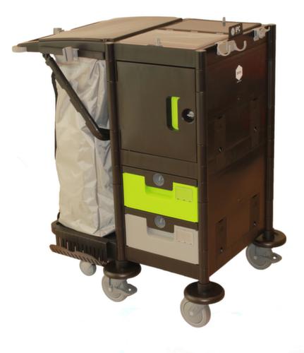 Harema Reinigingswagen Black is Green Brix Compact II met kast en laden