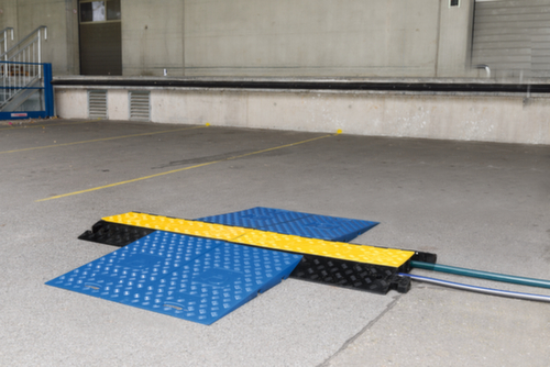 Moravia set rolstoeloprijplaat MORION voor kabelbrug, breedte 440 mm, blauw