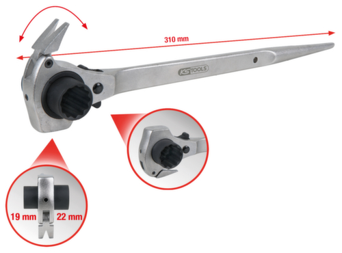 4 in 1 steigersleutel