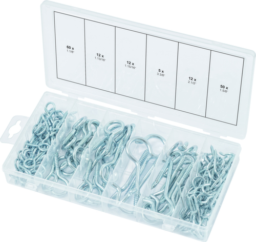 Assortiment haak- en oogschroeven