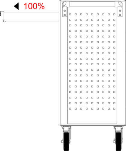 ECOline BLACK/ROT Werkplaatswagen met 7 laden en 515 premium gereedschappen