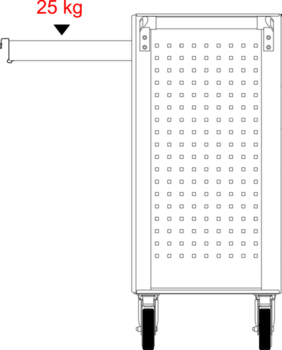 ECOline BLACK/ROT Werkplaatswagen met 7 laden en 515 premium gereedschappen