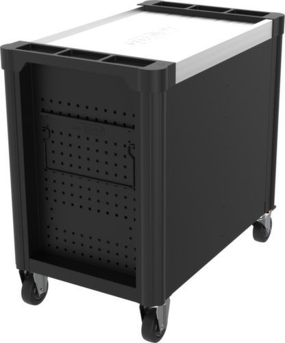 PERFORMANCEplus P30 BLACK/ROT Werkplaatswagen met 8 laden