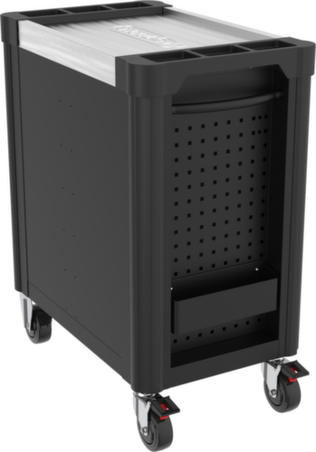 PERFORMANCEplus P10 BLACK/ROT Werkplaatswagen met 8 laden