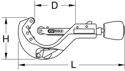 Automatische pijpsnijder voor kunststofbuizen